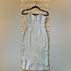 Marciano Elegant Blue Strapless Dress